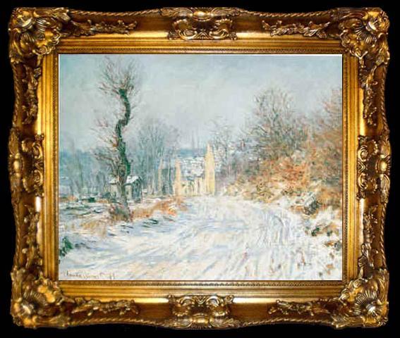 framed  Claude Monet Road to Giverny in Winter, ta009-2